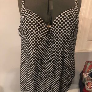 Lane Bryant polkadot swim suit